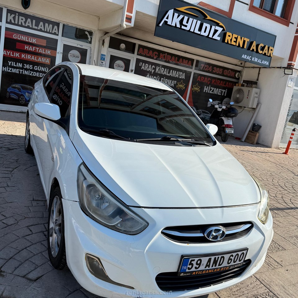 AKYILDIZ RENT A CAR Kiralık HYUNDAI ACCENT BLUE