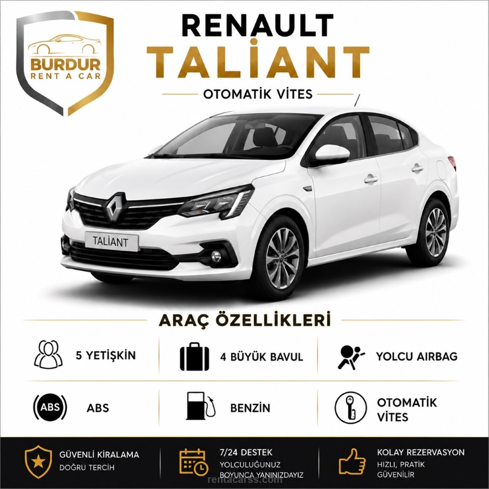 BURDUR RENT A CAR Kiralık RENAULT TALİANT